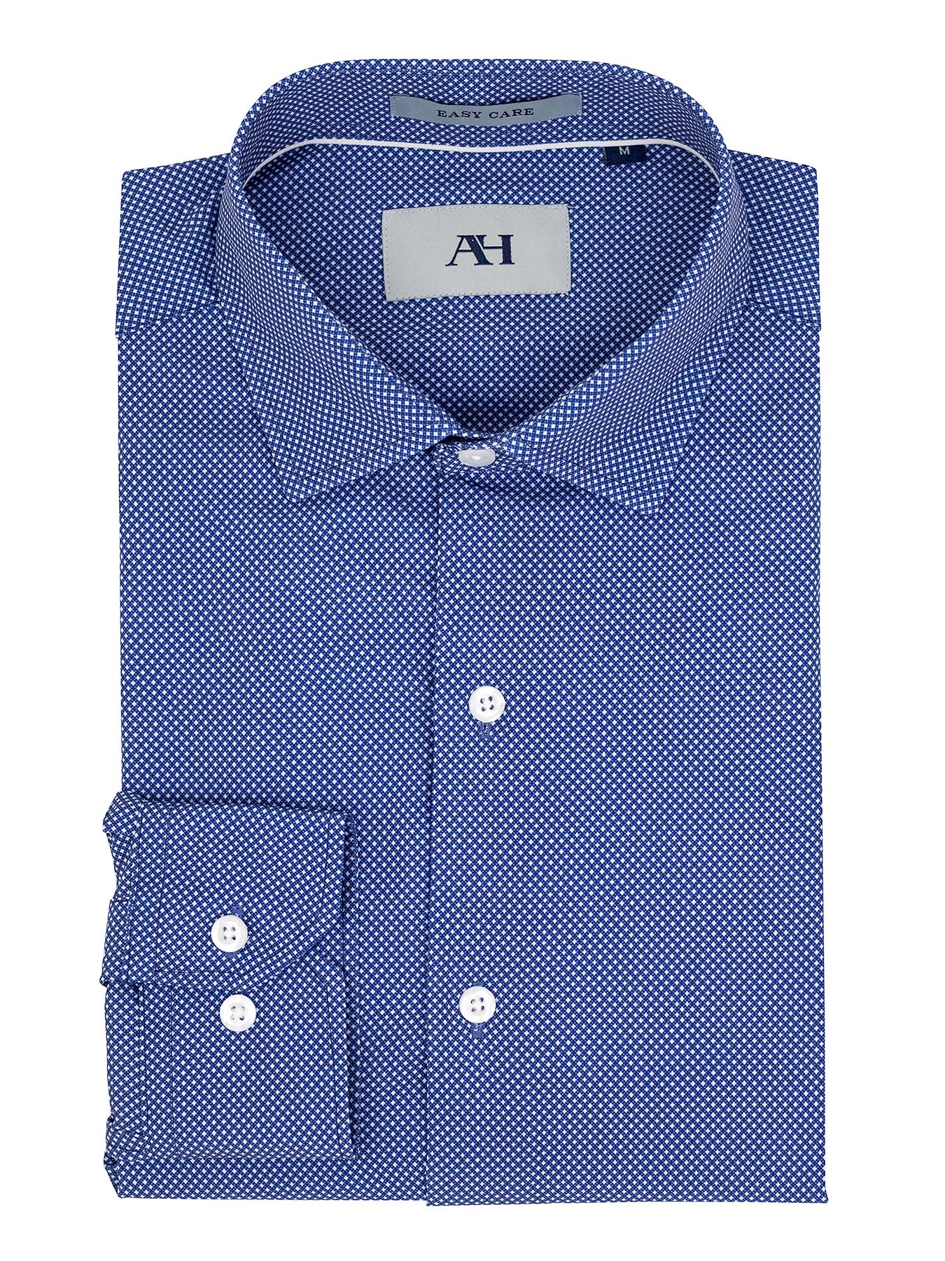 American Heritage 40166 Young Men's Long Sleeve Sport Shirt - Diamond - Navy