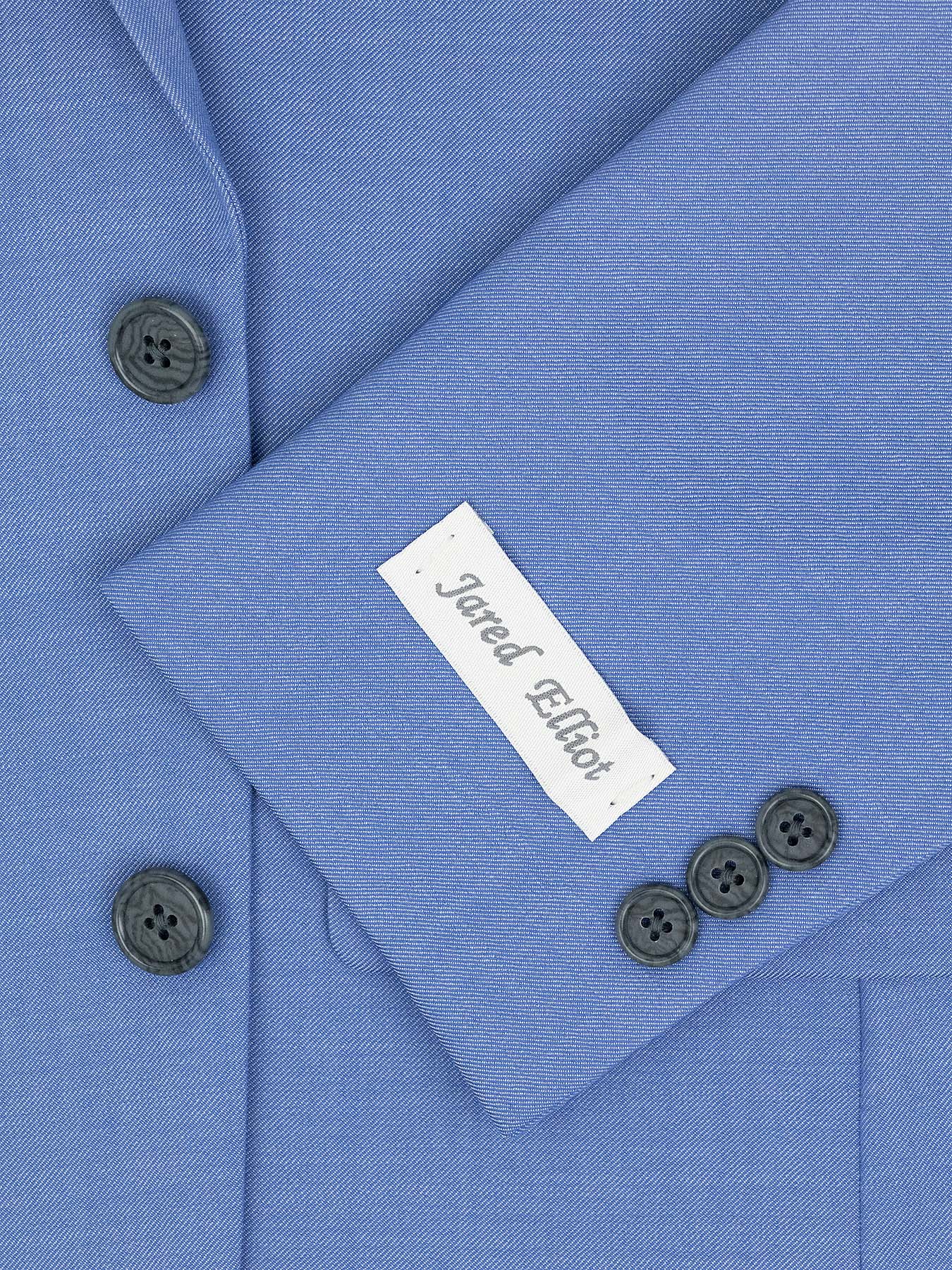 Jared Elliot 40212 Boy's Suit - Solid Twill - Steel Blue