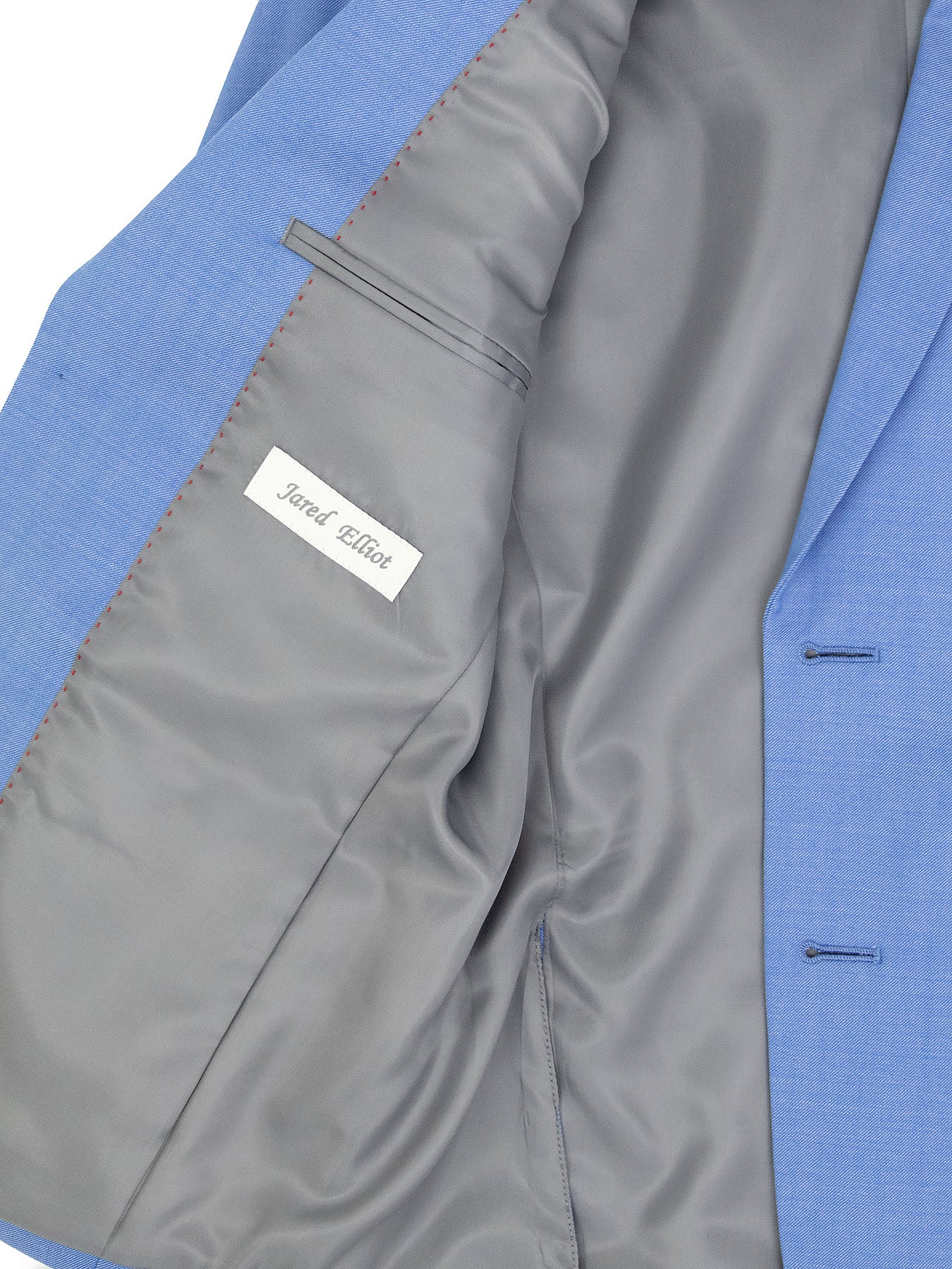 Jared Elliot 40212 Boy's Suit - Solid Twill - Steel Blue