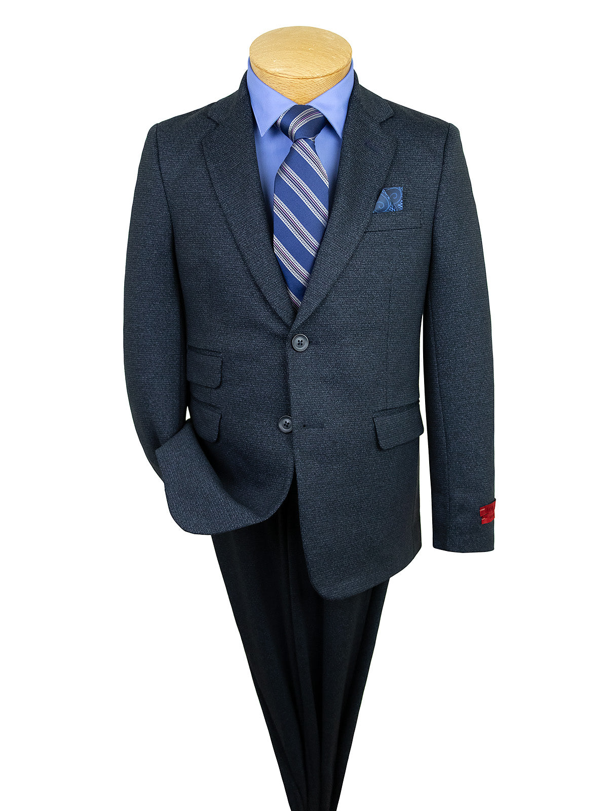 Leo & Zachary 40246 Boy's Suit - Speckled - Navy