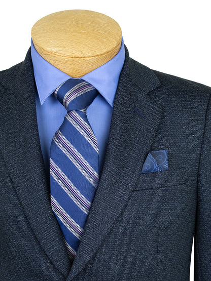Leo & Zachary 40246 Boy's Suit - Speckled - Navy