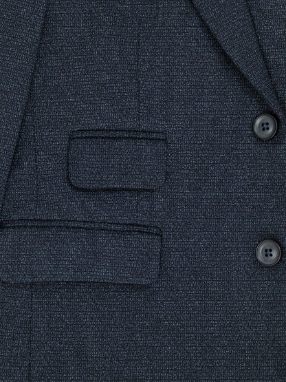 Leo & Zachary 40246 Boy's Suit - Speckled - Navy