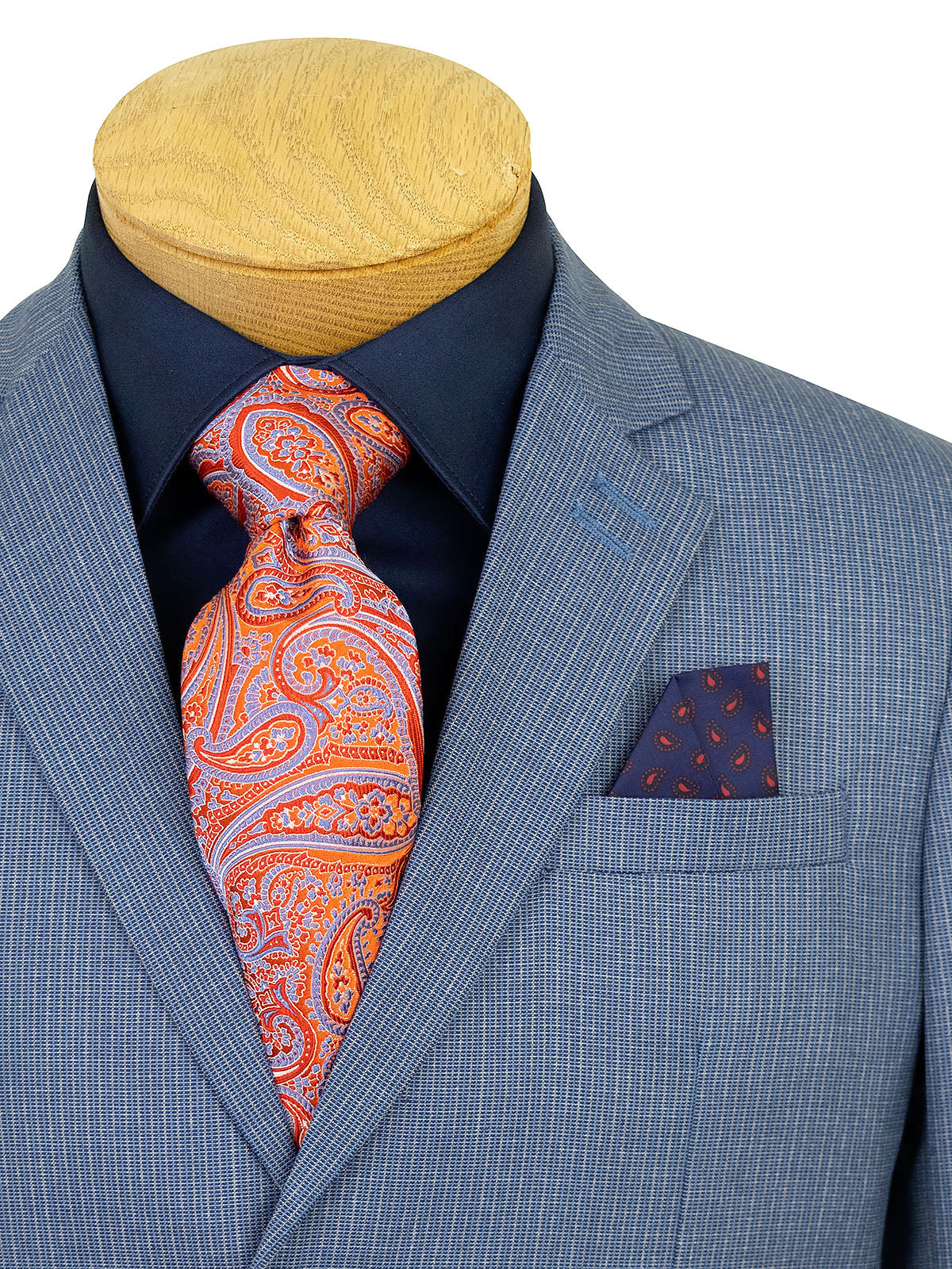 Leo & Zachary 40284 Boy's Suit - Check - Blue/Grey