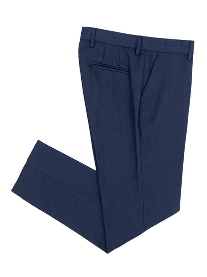 Leo & Zachary 40349 Boy's Vested Suit - Solid - Blue