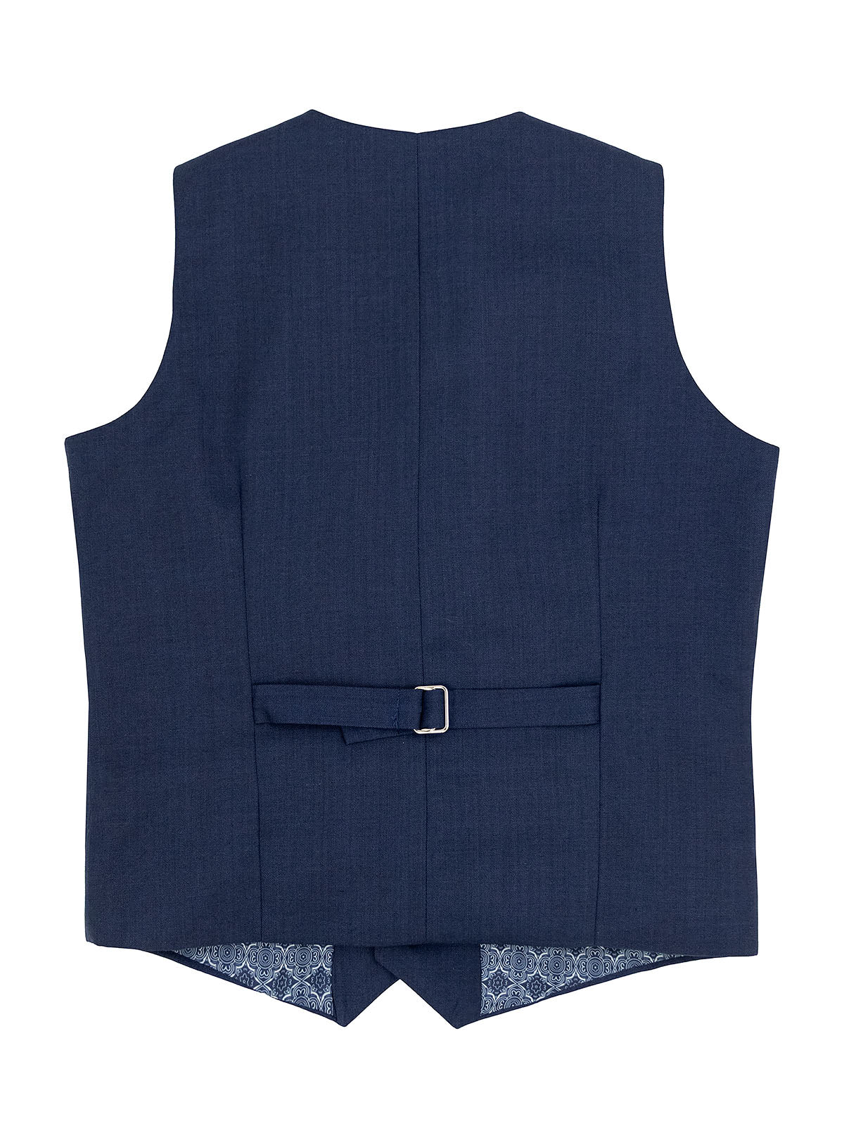 Leo & Zachary 40349 Boy's Vested Suit - Solid - Blue