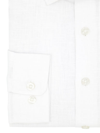 Leo & Zachary 40380 Boy's Long Sleeve Sport Shirt - Linen - White