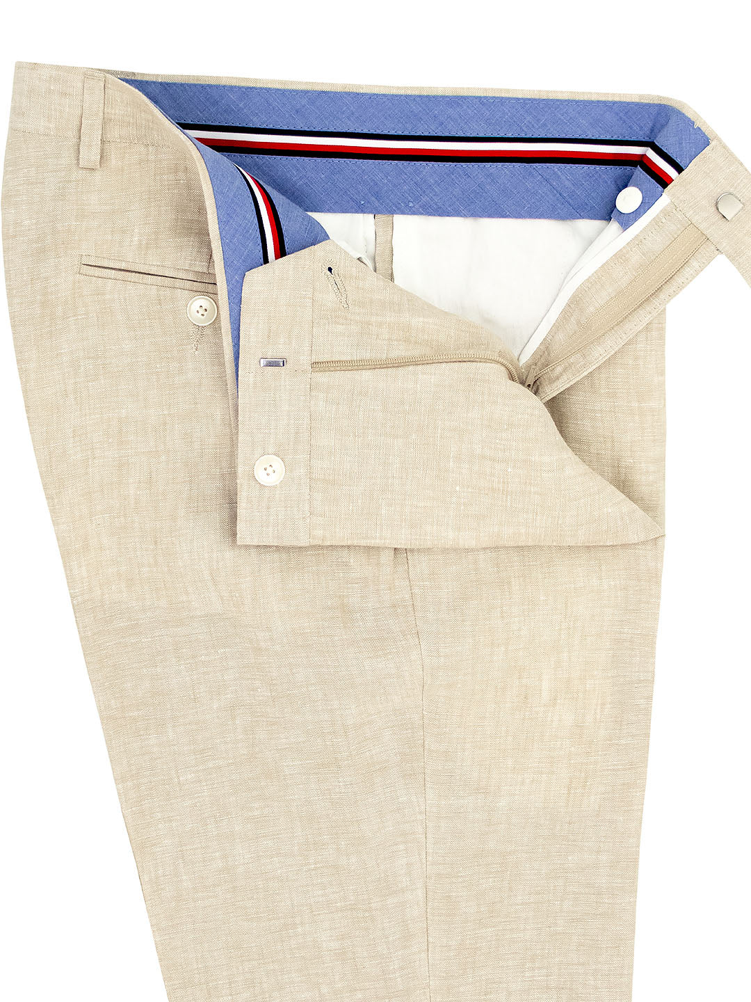 Tommy Hilfiger 40450P Young Men's Dress Pants - Linen - Tan