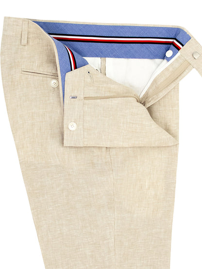 Tommy Hilfiger 40450P Young Men's Dress Pants - Linen - Tan