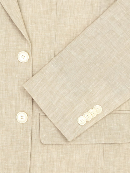 Tommy Hilfiger 40450 Young Men's Suit Jacket - Linen - Tan