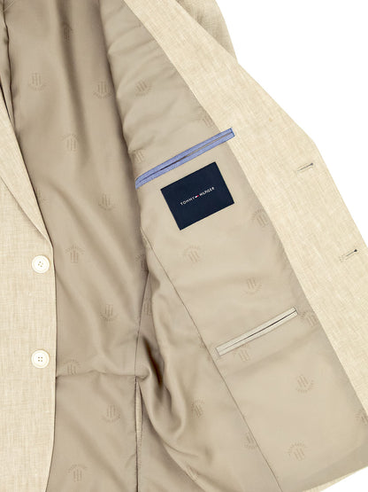 Tommy Hilfiger 40450 Young Men's Suit Jacket - Linen - Tan