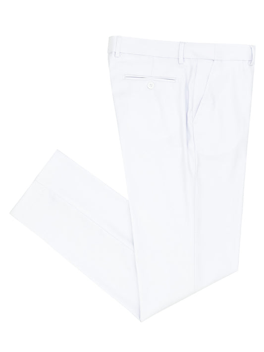Michael Adam 40498P Boys' Dress Pants - Solid - White