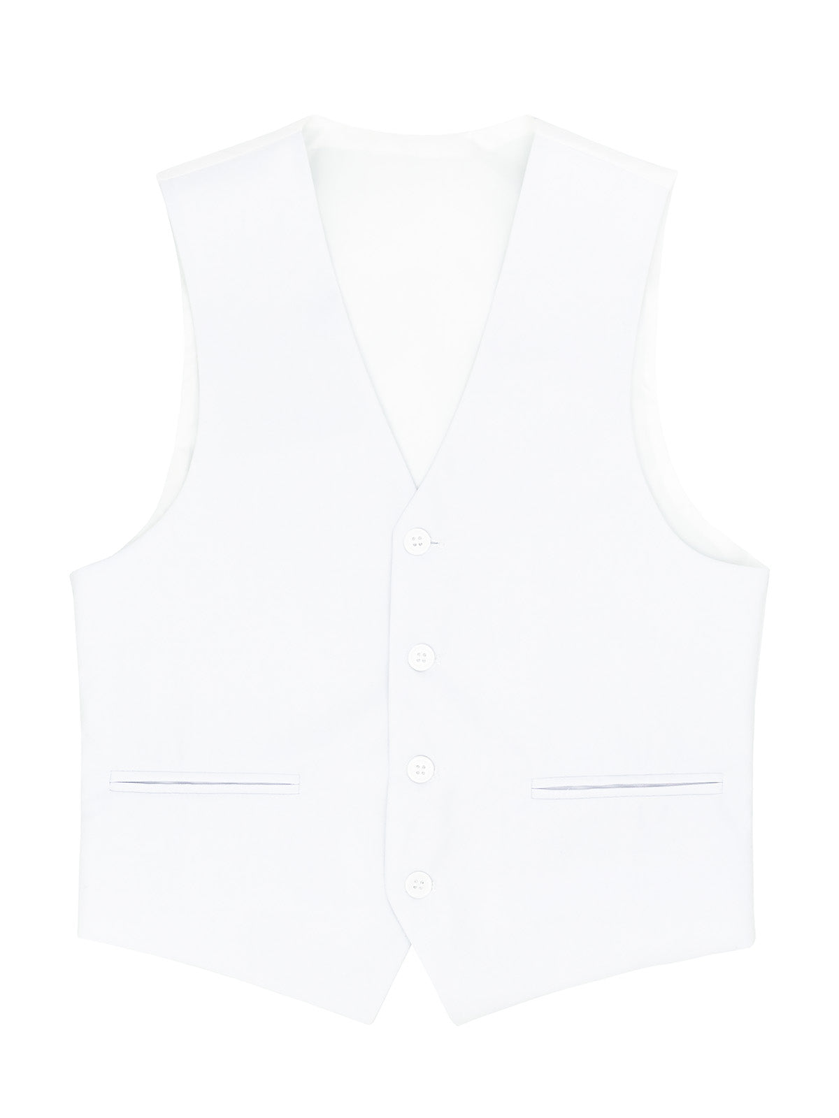Michael Adam 40498V Boy's Vest - Solid - White
