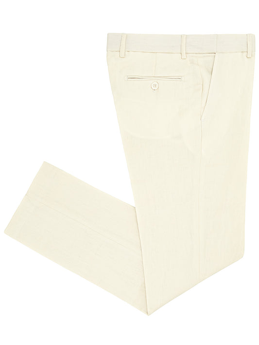 Michael Adam 40642P Boys' Dress Pants - Linen - Ivory