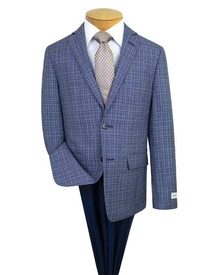 Jared Elliot 40737 Boy's Sport Coat - Tweed - Blue/White