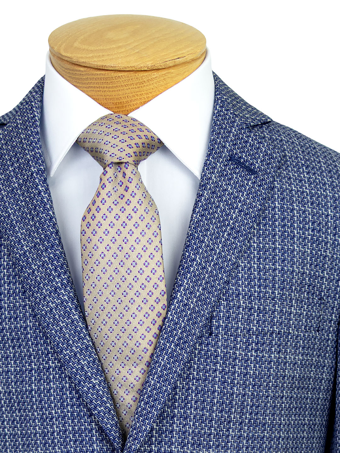 Jared Elliot 40737 Boy's Sport Coat - Tweed - Blue/White