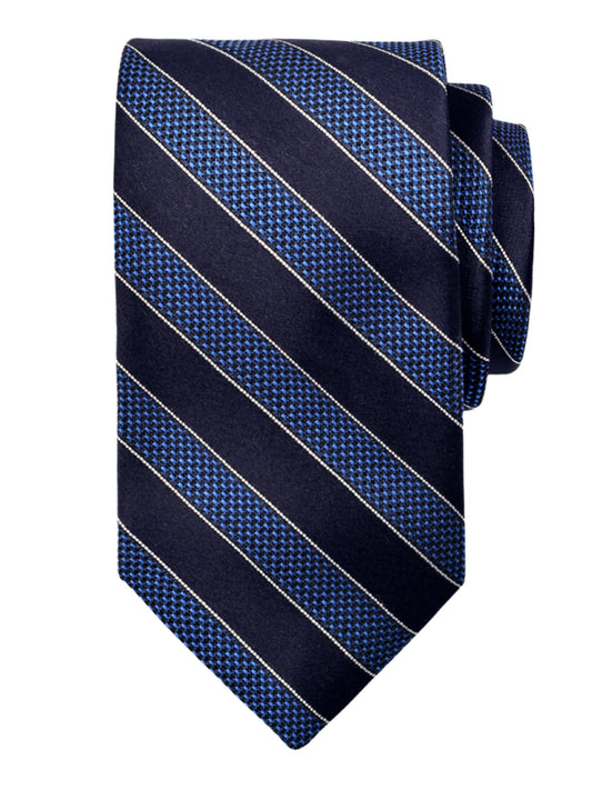 Dion 40778 Boy's Tie - Stripe - Navy/Sky