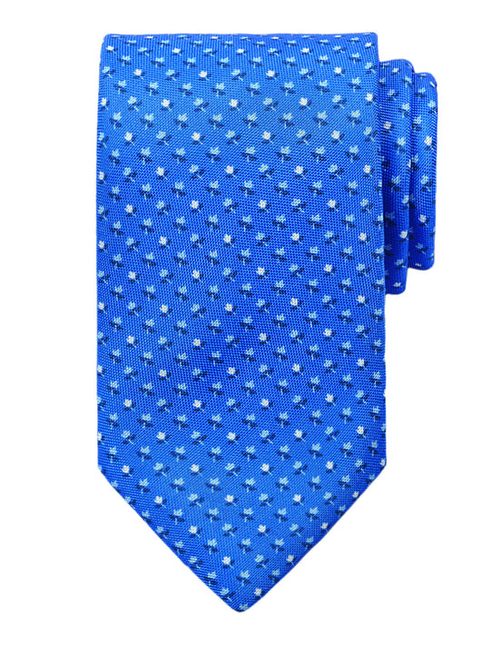 Dion 40802 Boy's Tie - Tulips - French Blue/Sky