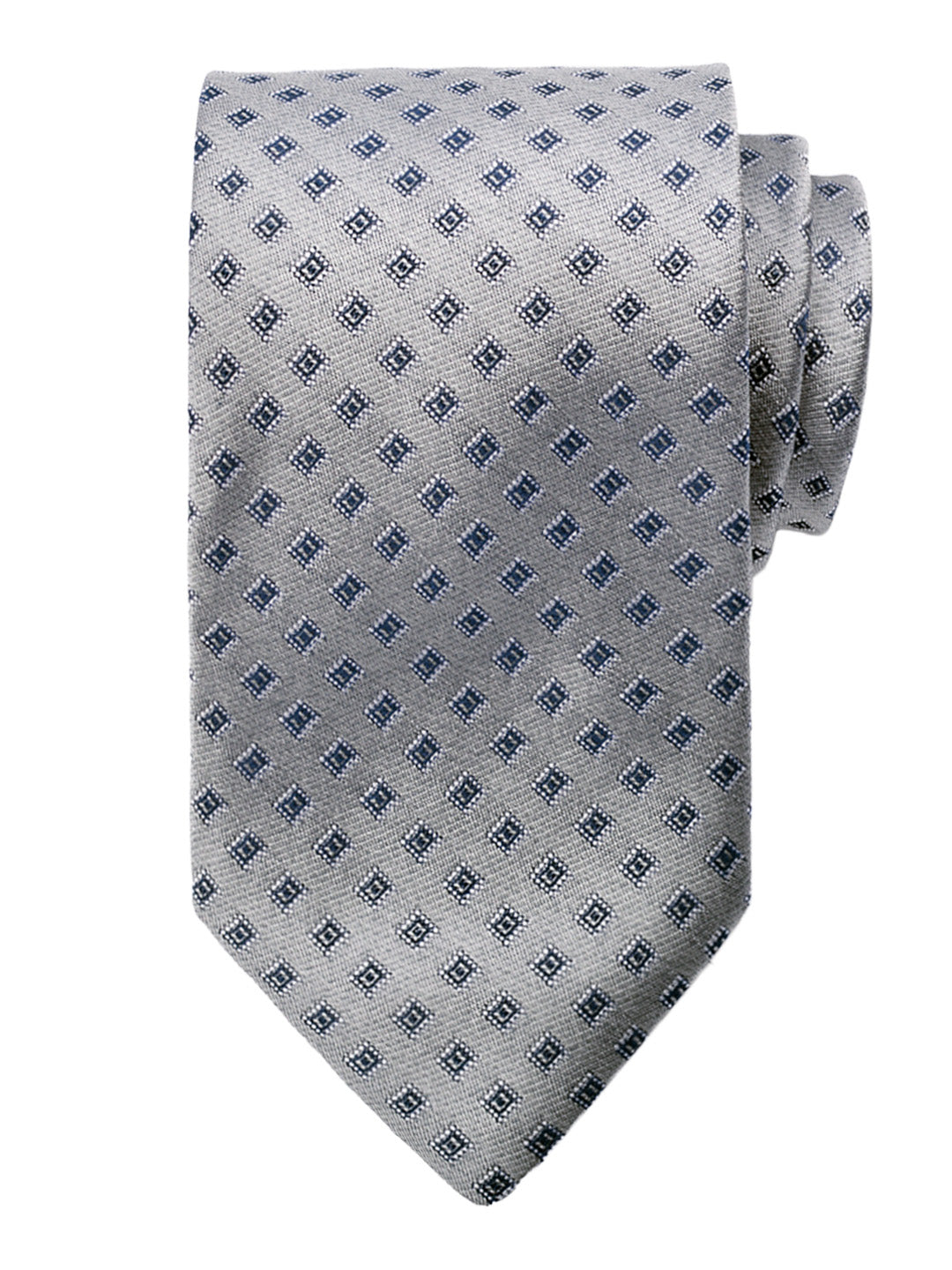 Dion 40811 Boy's Tie - Neat - Grey/Navy