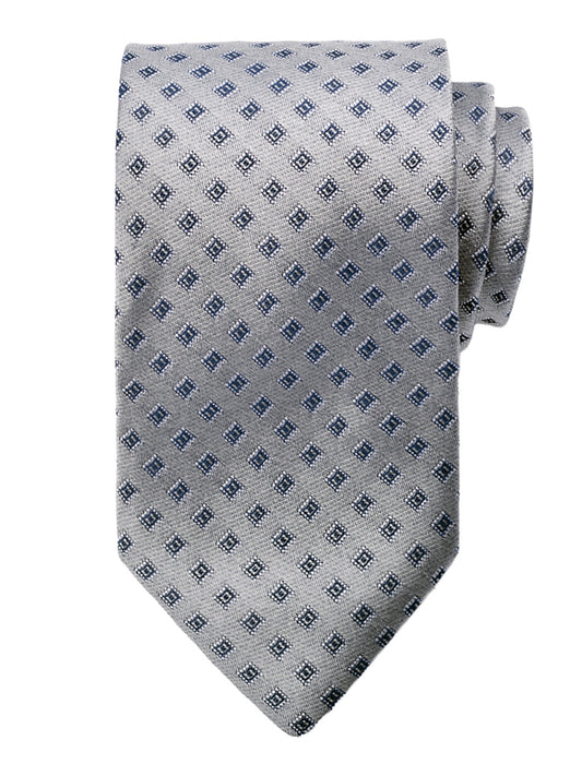 Dion 40811 Boy's Tie - Neat - Grey/Navy