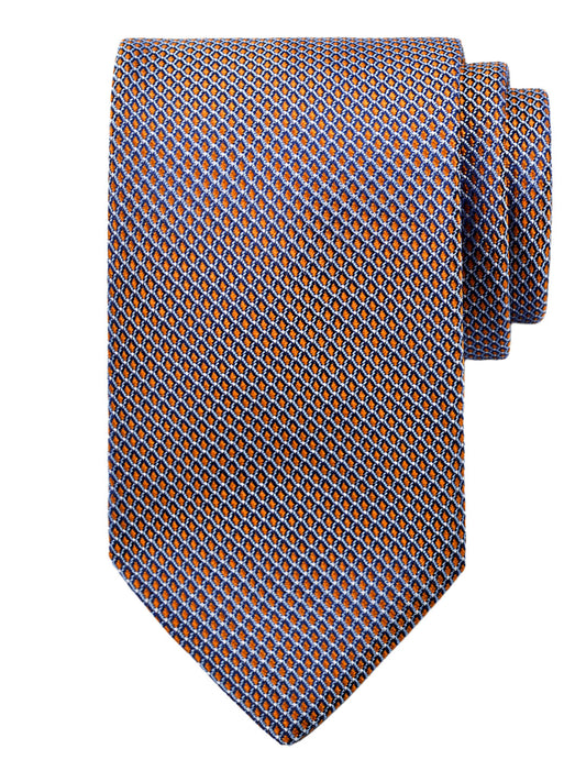 Dion 40844 Boy's Tie - Neat - Orange/Navy