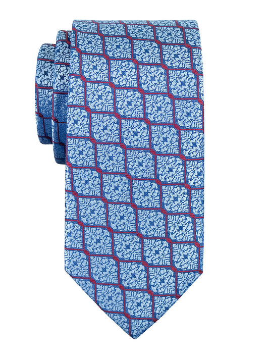 T.O. 41280 Boy's Tie - Squares - Powder/Red