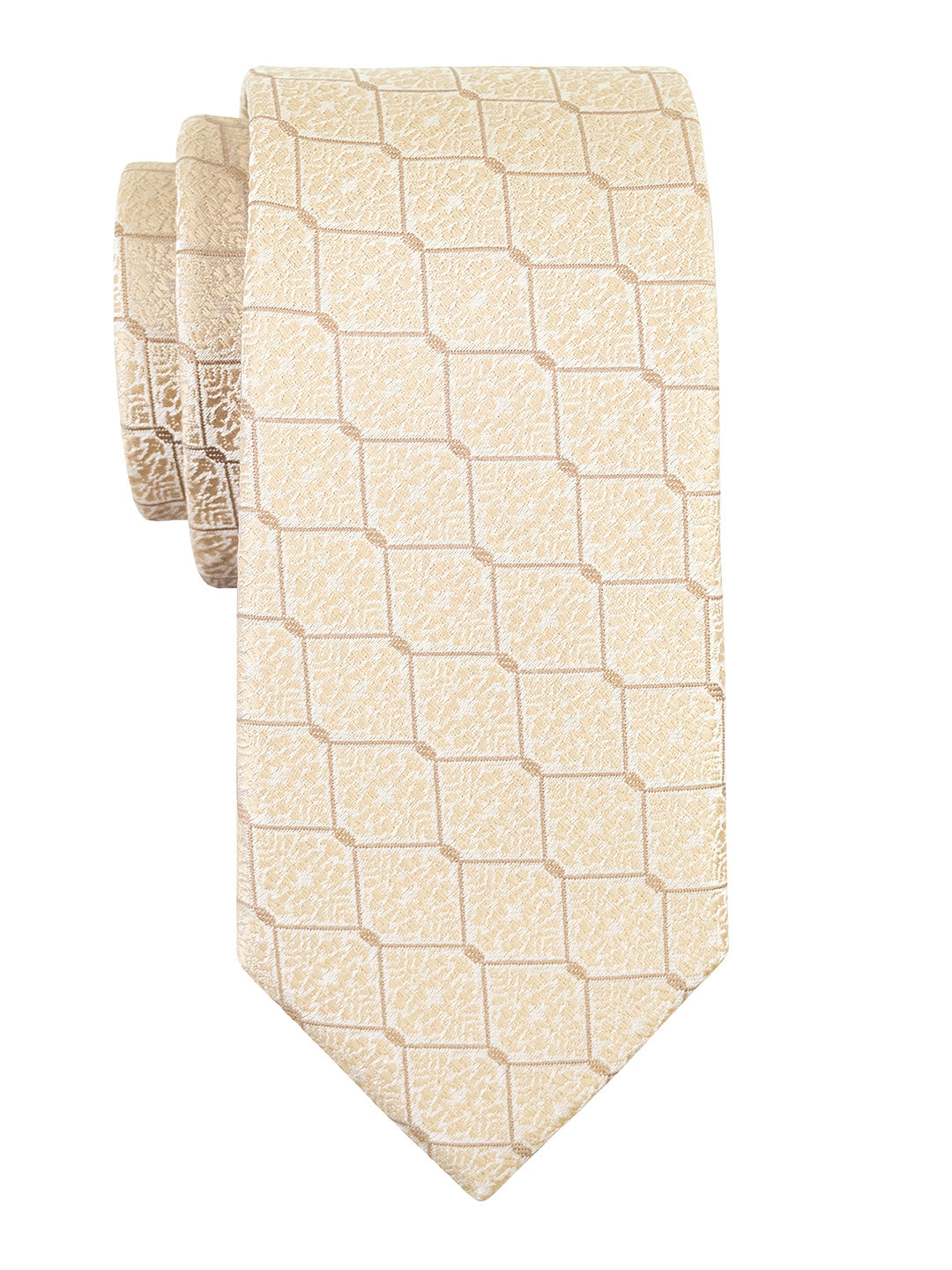 T.O. 41282 Boy's Tie - Squares - Beige