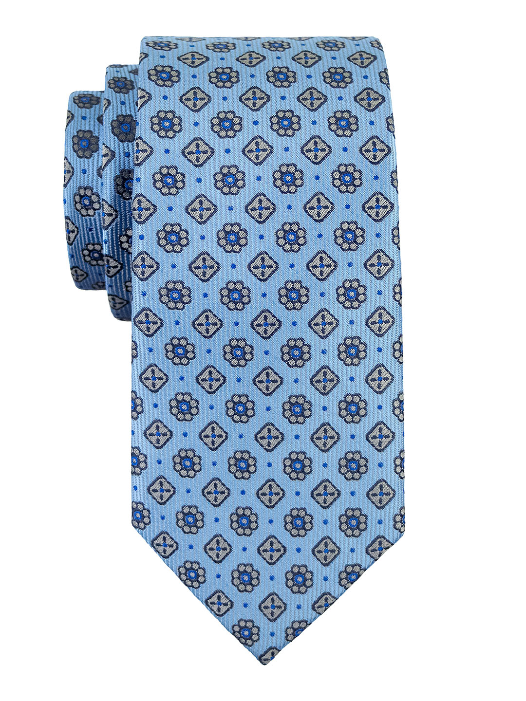 T.O. 41292 Boy's Tie - Neat - Powder/Grey