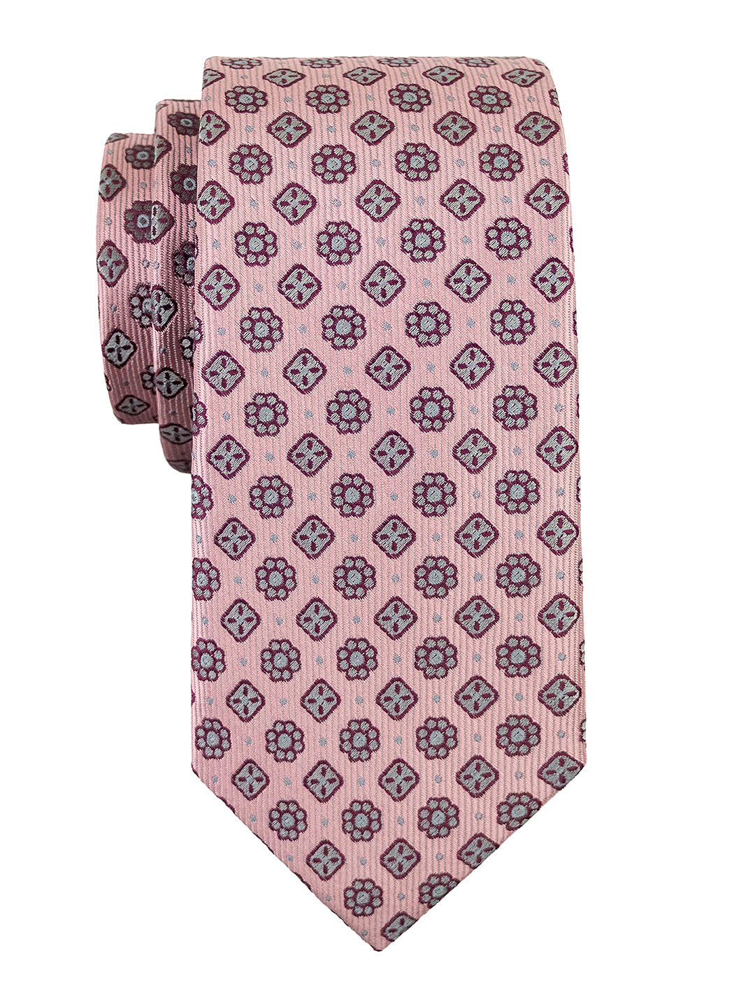 T.O. 41294 Boy's Tie - Neat - Pink/Grey