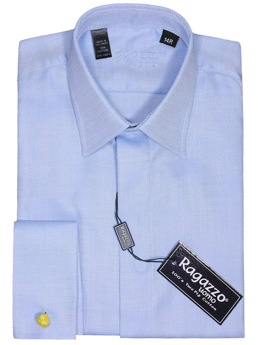 casual or formal youth dress shirt Blue Standard Button Down Shirt Blue / 8 main image 0