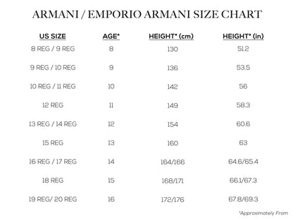 Boys Suits - Emporio Armani