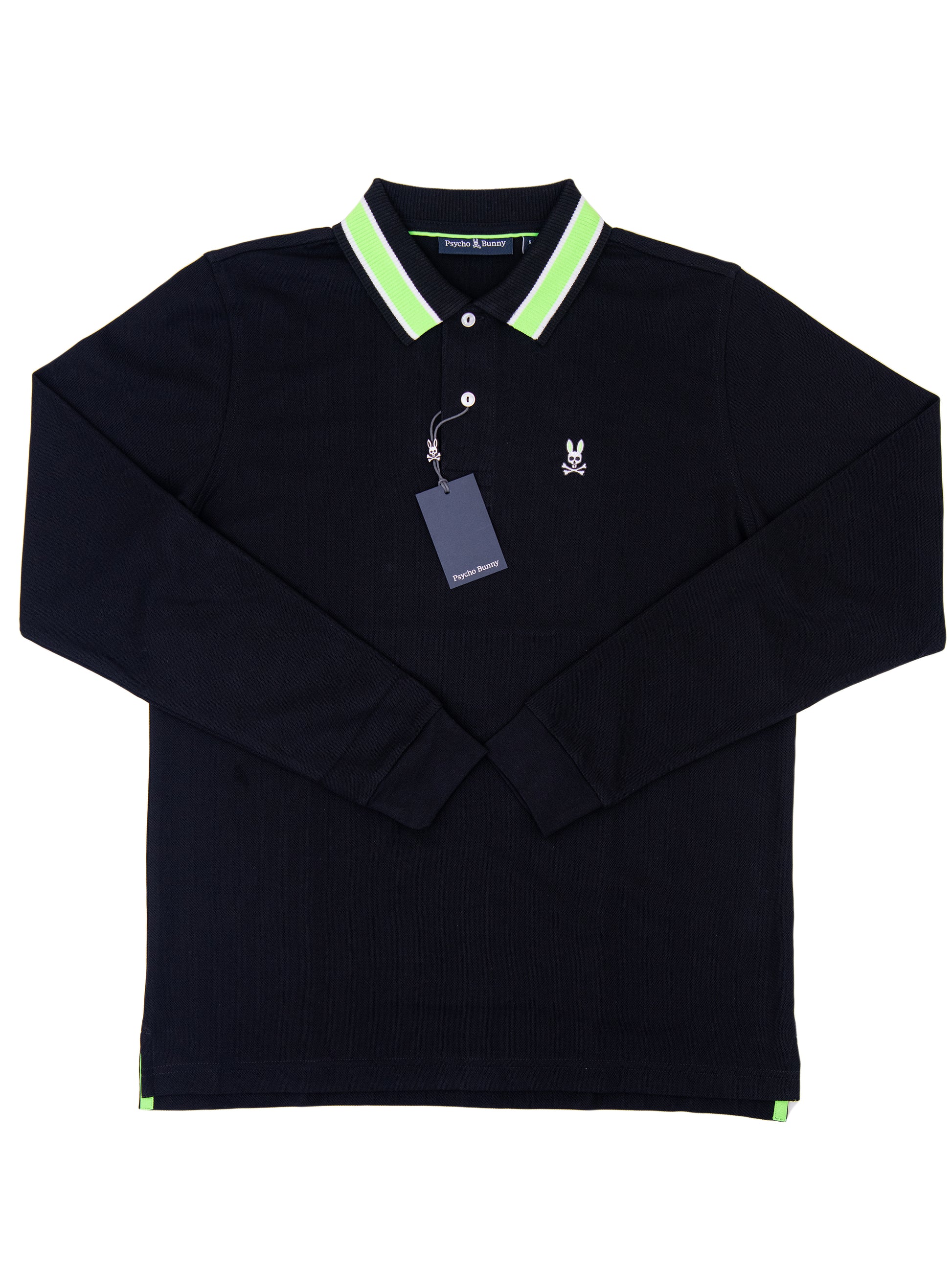 Psycho Bunny 36855 Young Men's Long Sleeve Pique Polo - Black – Heritage House Psycho Bunny 36855 Young Men's Long Sleeve Pique Polo - Black – Heritage House