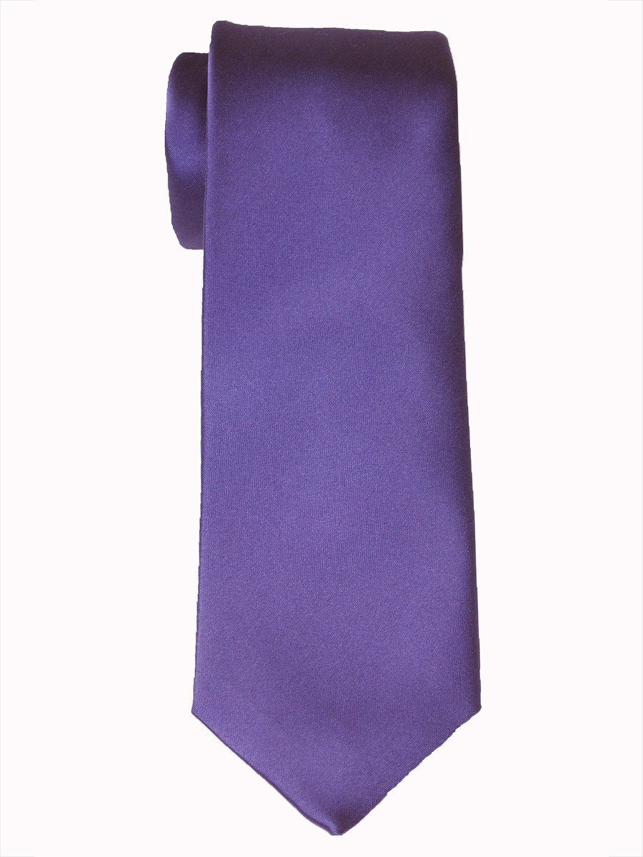 Heritage House 10049 100% Woven Silk Boy's Tie - Solid - Purple