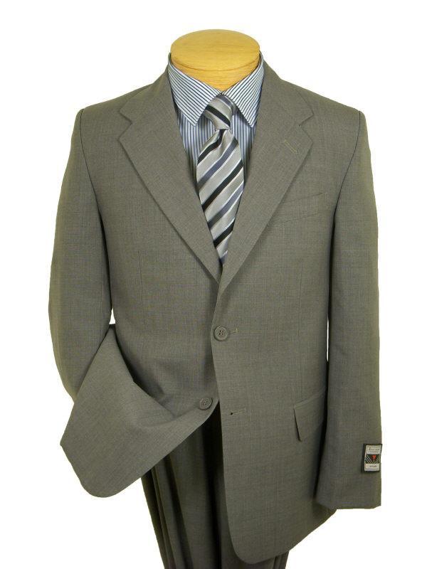 Europa 10467 55% Polyester / 45% Wool Boy's Suit - Solid - Light Gray
