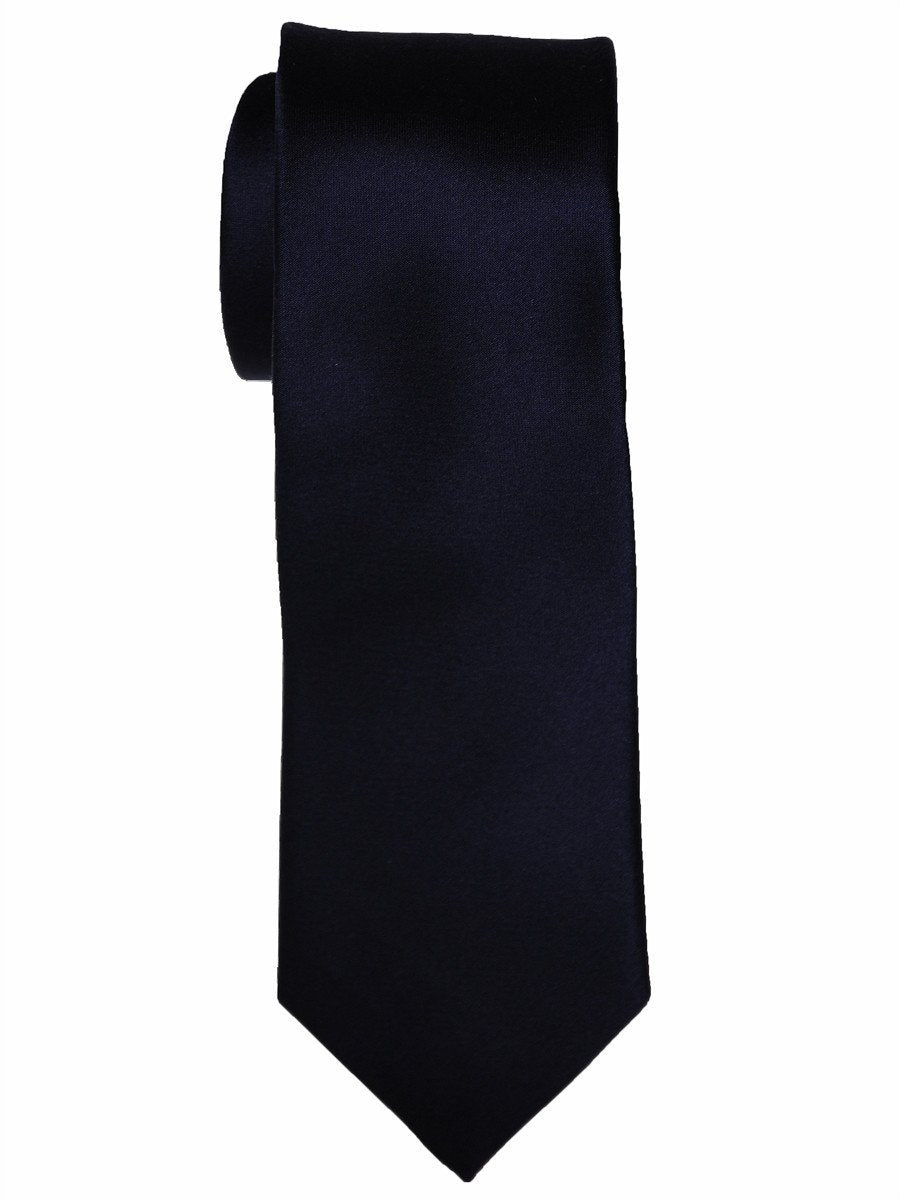 Heritage House 10958 100% Woven Silk Boy's Tie - Solid - Navy