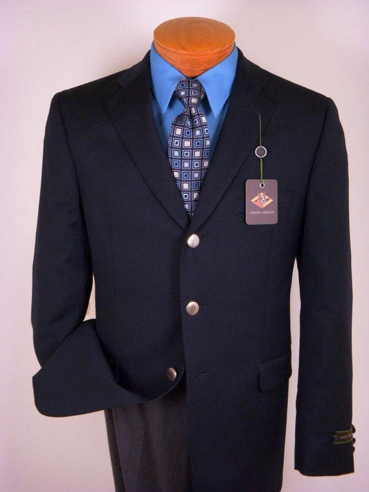 Joseph Abboud 1124 Boy's Blazer - Solid Gab - Navy