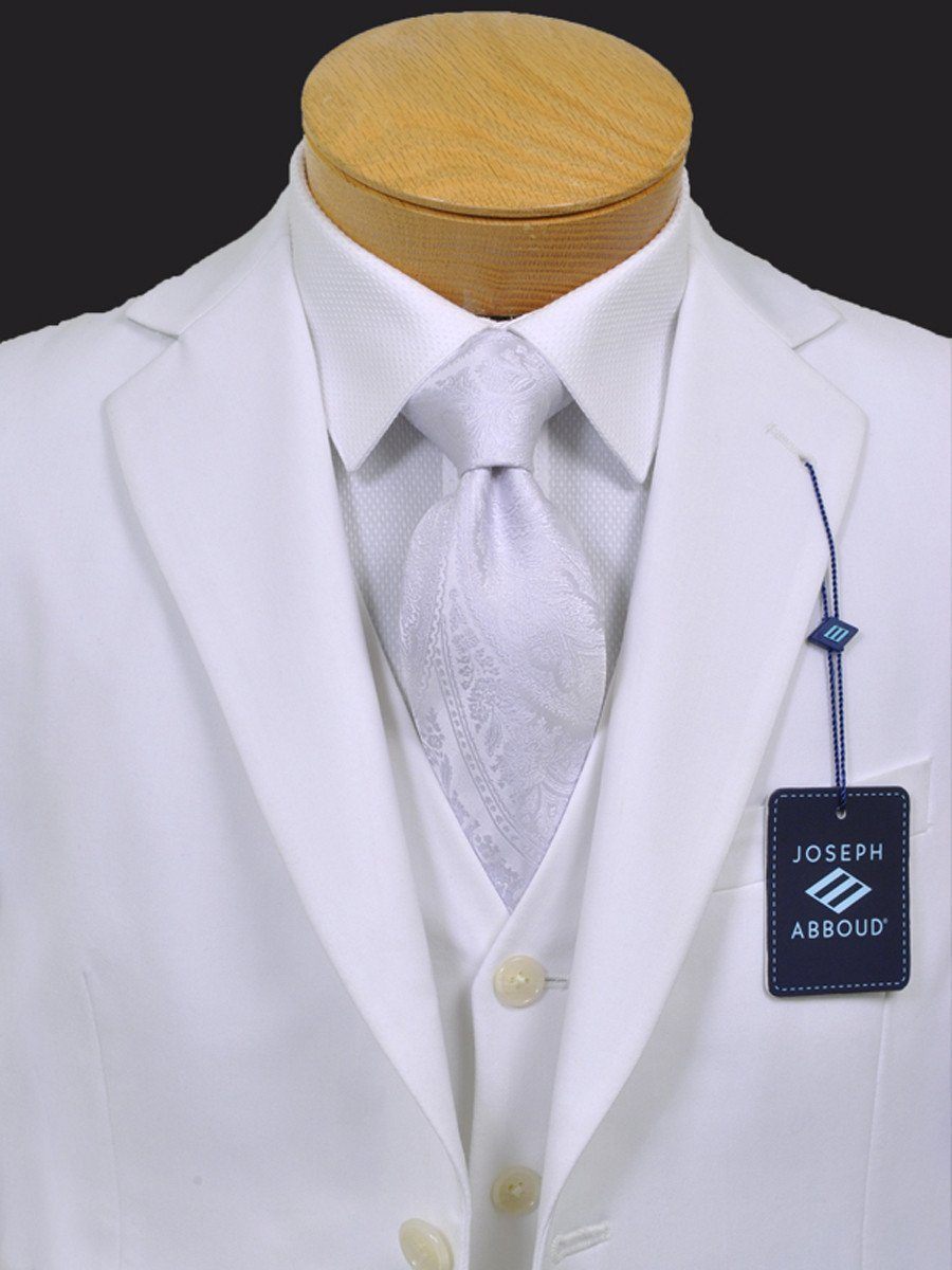 Joseph Abboud 13366 65% Polyester/35% Viscose Boy's Suit Separates Jacket - Solid Gab - White