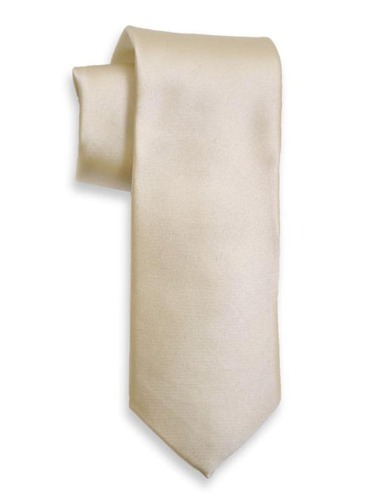 Heritage House 11369 100% Woven Silk Boy's Tie - Solid - Ecru