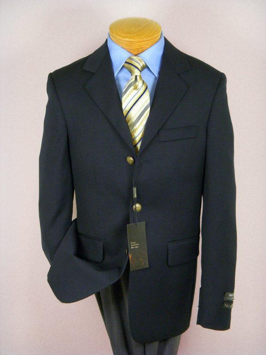 Tulliano 1148 Boy's Blazer - Solid Gab - Navy