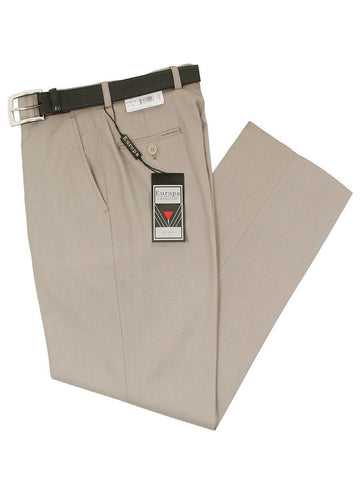 Europa 11760 Boy's Dress Pants - Solid Gabardine - Khaki