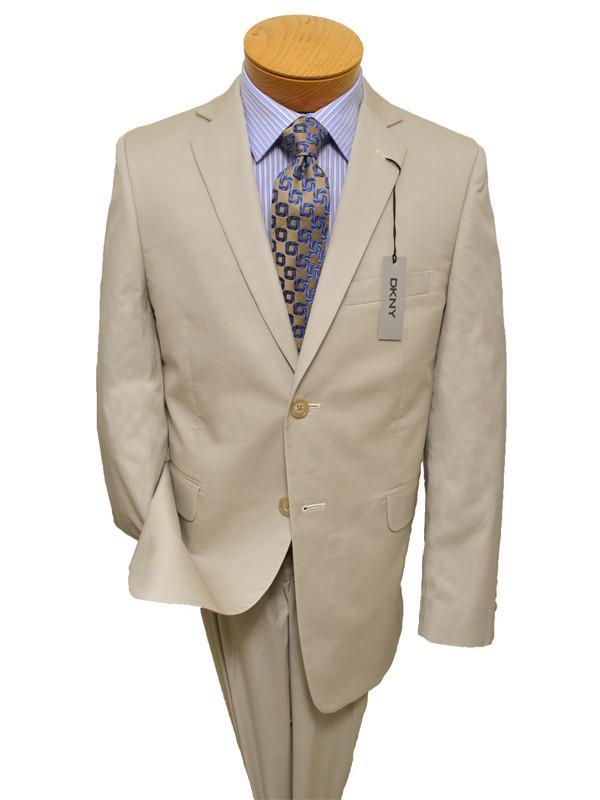 DKNY 11915 100% Cotton Boy's Suit - Poplin - Stone