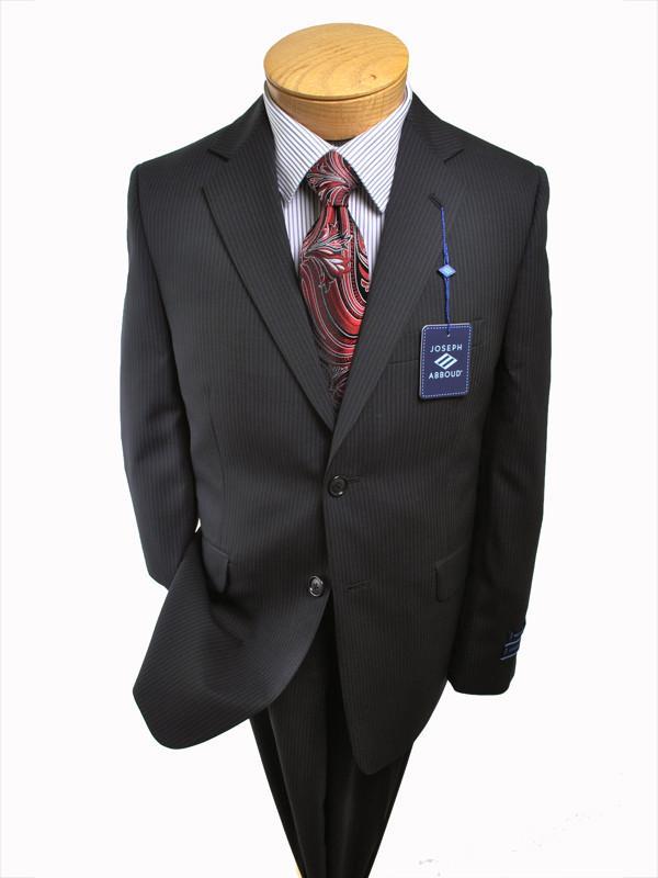 Joseph Abboud 12590 70% Polyester/30% Wool Boy's Suit Separate Jacket - Stripe - Black