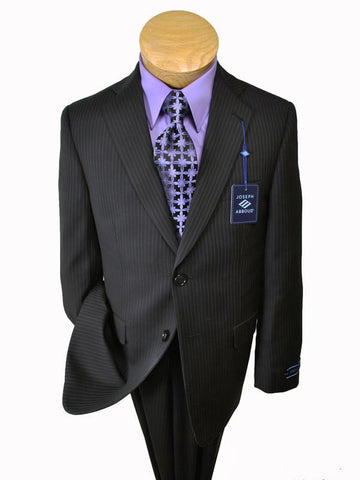 Image of Joseph Abboud 12627 70% Wool/ 30% Polyester Boy's Suit - Stripe - Gray
