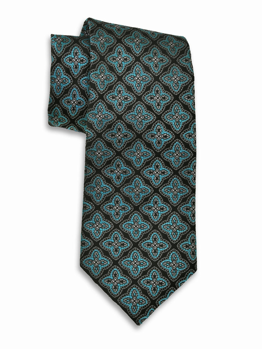Boy's Tie 12666 Caribbean/Black