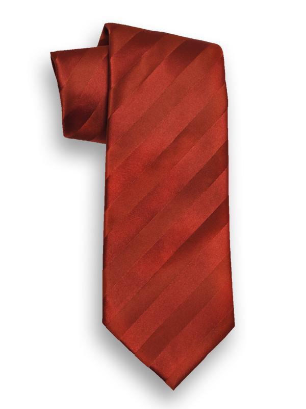 Heritage House 12690 100% Woven Silk Boy's Tie - Tonal Stripe - Orange(22)