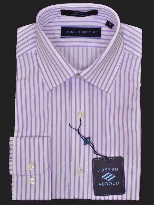 Joseph Abboud 13392 100% Cotton Boy's Dress Shirt - Stripe - Lilac