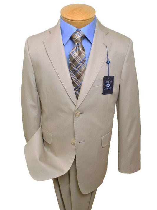 Joseph Abboud 13643 100% Cotton Boy's Suit - Poplin - Tan