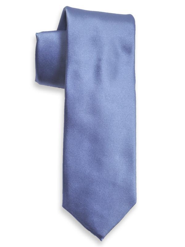 Heritage House 13668 100% Woven Silk Boy's Tie - Solid - Blue