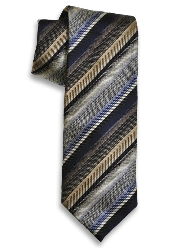 Boy's Tie 13709 Khaki/Blue