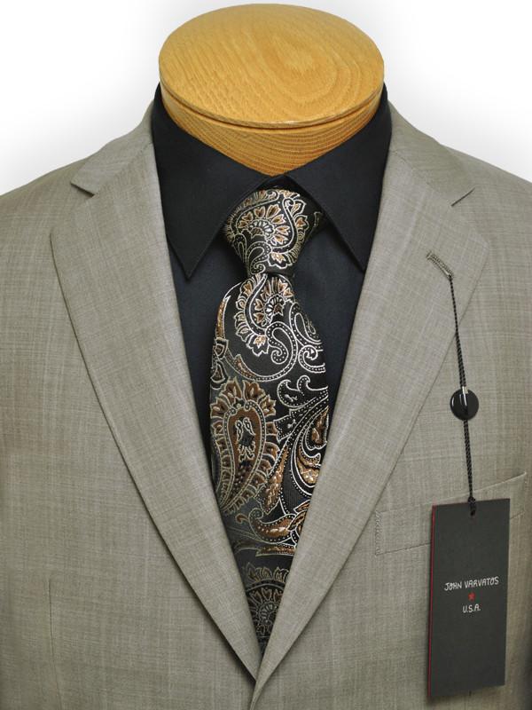 John Varvatos 13745 Tan Boy's Suit - Sharkskin - 100% Tropical Worsted Wool