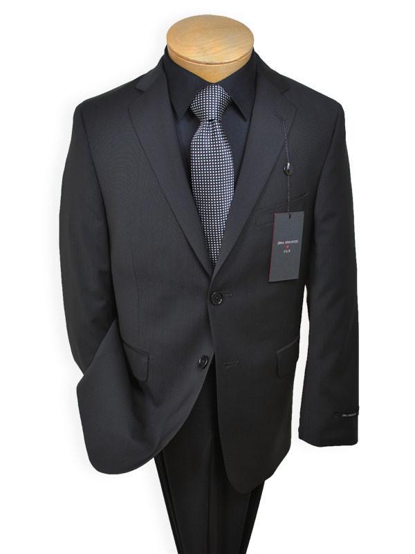 John Varvatos 100% Tropical Worsted Wool 13750 Black Boy's Suit - Stripe - Black
